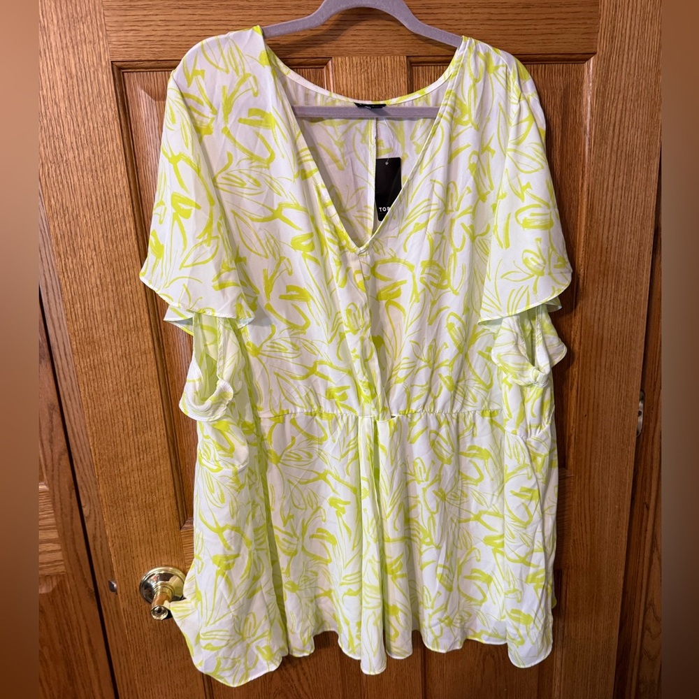 Torrid Neon Yellow Blouse